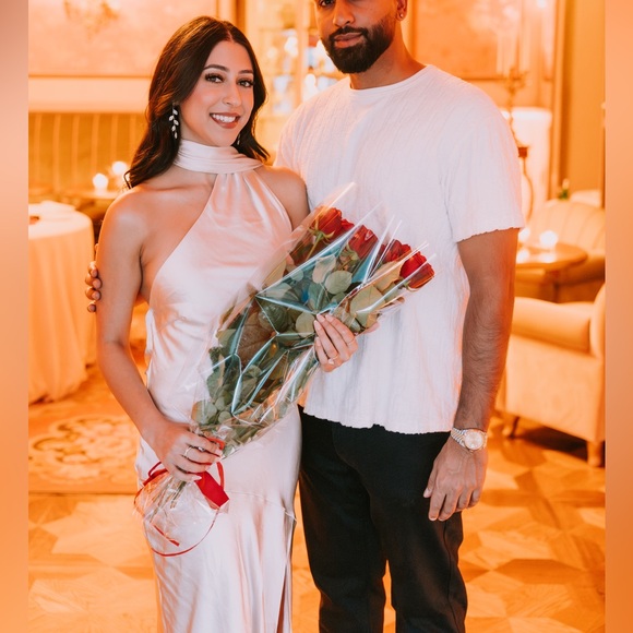 Hello Molly ATHENIAN SATIN MAXI DRESS CHAMPAGNE - Picture 8 of 11